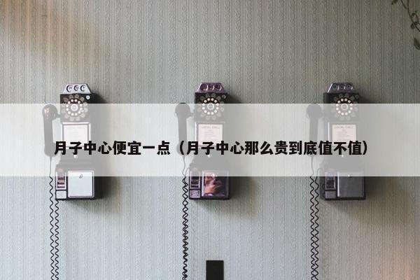 月子中心便宜一点（月子中心那么贵到底值不值）