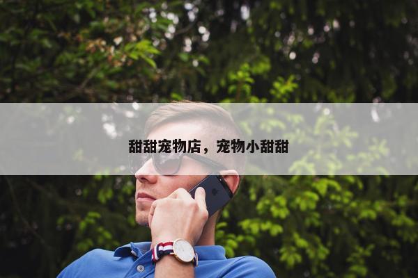 甜甜宠物店，宠物小甜甜