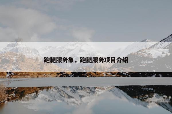 跑腿服务象，跑腿服务项目介绍
