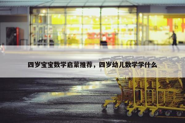 四岁宝宝数学启蒙推荐，四岁幼儿数学学什么