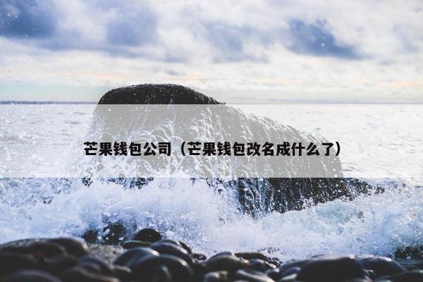 芒果钱包公司（芒果钱包改名成什么了）