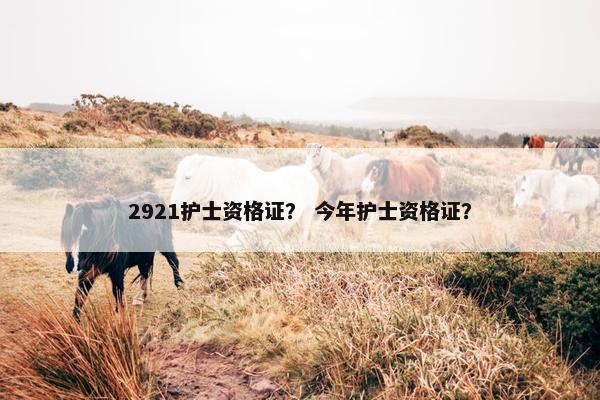 2921护士资格证？ 今年护士资格证？