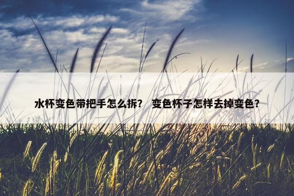 水杯变色带把手怎么拆？ 变色杯子怎样去掉变色？