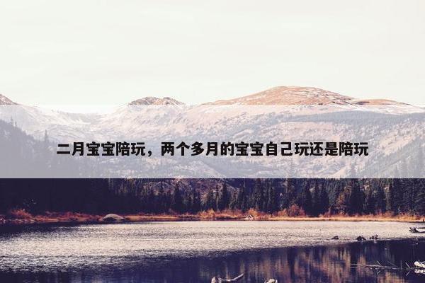 二月宝宝陪玩，两个多月的宝宝自己玩还是陪玩