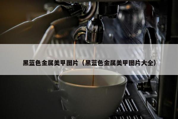黑蓝色金属美甲图片（黑蓝色金属美甲图片大全）