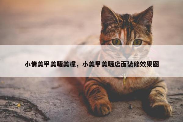 小倩美甲美睫美瞳，小美甲美睫店面装修效果图