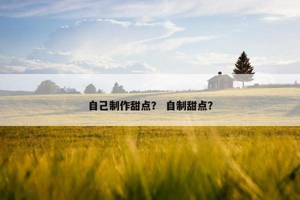 自己制作甜点？ 自制甜点？