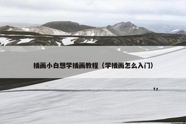 插画小白想学插画教程（学插画怎么入门）