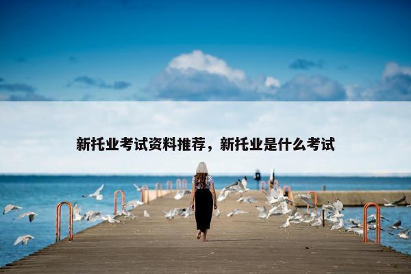 新托业考试资料推荐，新托业是什么考试