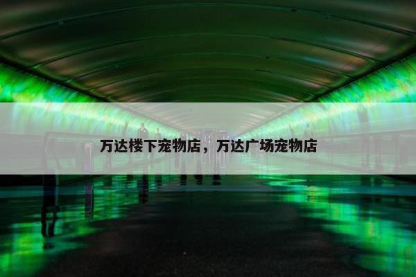 万达楼下宠物店，万达广场宠物店