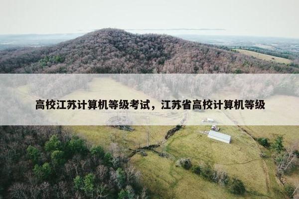 高校江苏计算机等级考试，江苏省高校计算机等级