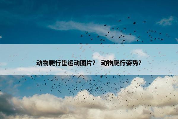 动物爬行垫运动图片？ 动物爬行姿势？
