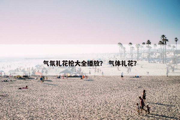 气氛礼花枪大全播放？ 气体礼花？
