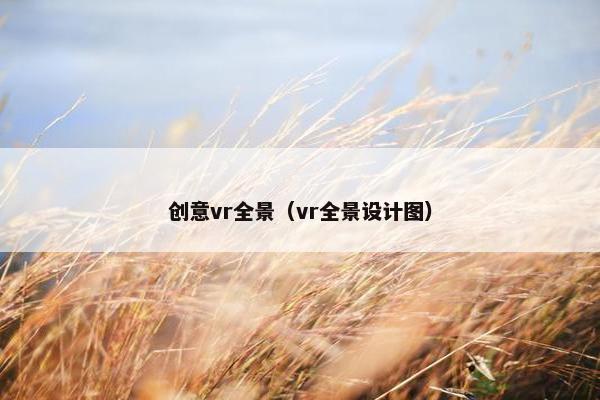 创意vr全景（vr全景设计图）