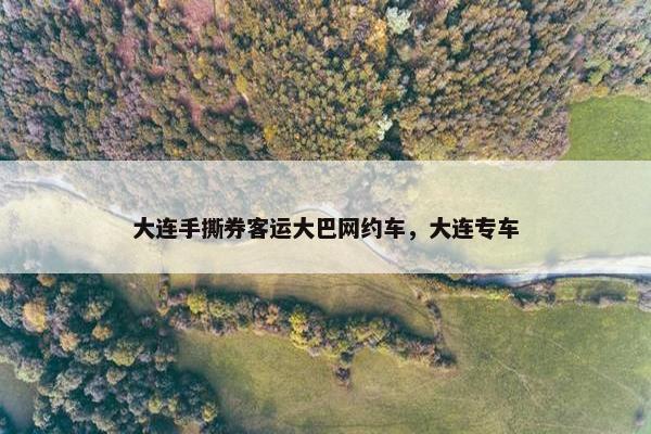 大连手撕券客运大巴网约车，大连专车