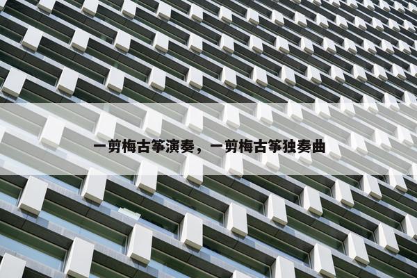 一剪梅古筝演奏，一剪梅古筝独奏曲