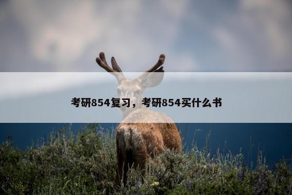 考研854复习，考研854买什么书