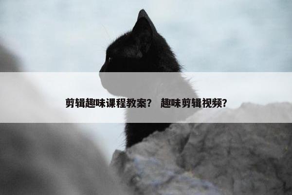 剪辑趣味课程教案？ 趣味剪辑视频？