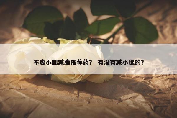 不废小腿减脂推荐药？ 有没有减小腿的？
