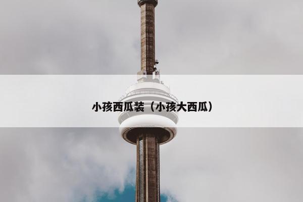 小孩西瓜装（小孩大西瓜）