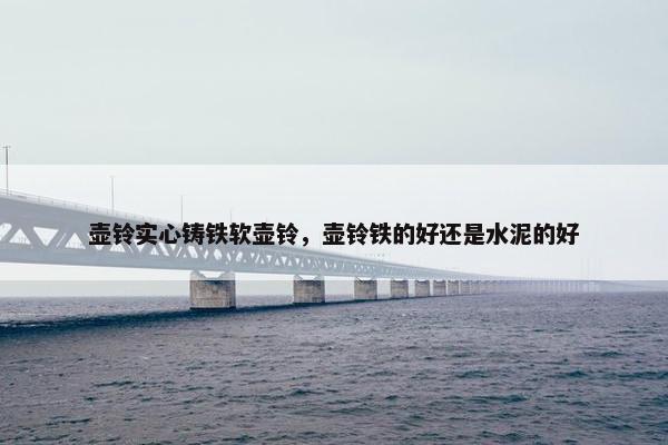 壶铃实心铸铁软壶铃，壶铃铁的好还是水泥的好