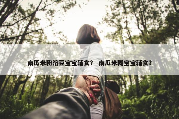 南瓜米粉溶豆宝宝辅食？ 南瓜米糊宝宝辅食？