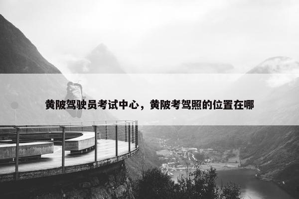 黄陂驾驶员考试中心，黄陂考驾照的位置在哪