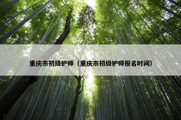重庆市初级护师（重庆市初级护师报名时间）