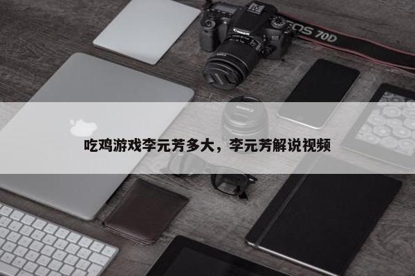 吃鸡游戏李元芳多大，李元芳解说视频