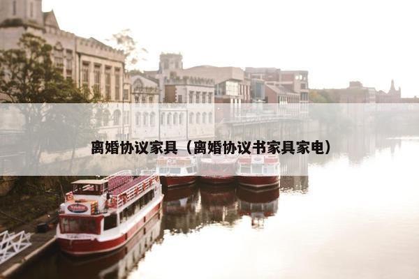离婚协议家具（离婚协议书家具家电）