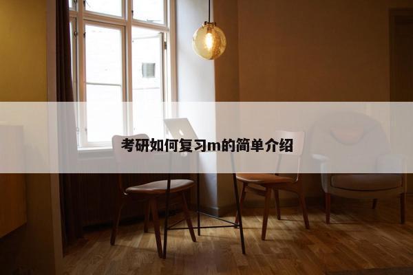 考研如何复习m的简单介绍