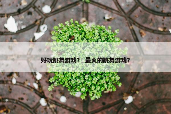 好玩跳舞游戏？ 最火的跳舞游戏？