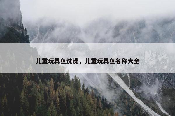儿童玩具鱼洗澡，儿童玩具鱼名称大全