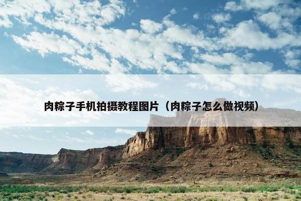 肉粽子手机拍摄教程图片（肉粽子怎么做视频）