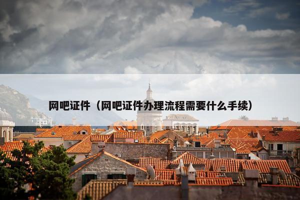网吧证件（网吧证件办理流程需要什么手续）