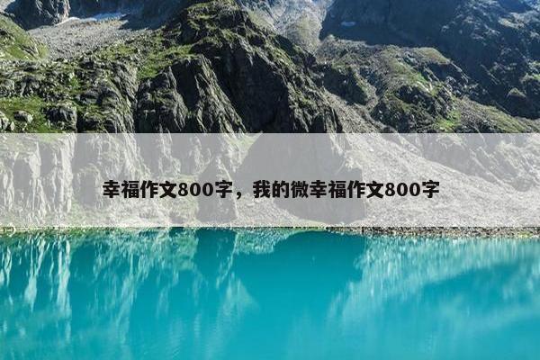 幸福作文800字，我的微幸福作文800字