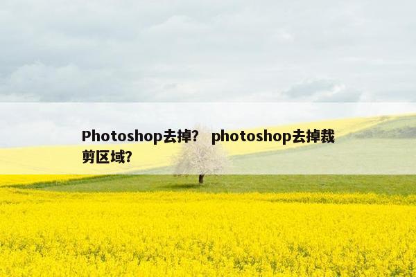 Photoshop去掉？ photoshop去掉裁剪区域？