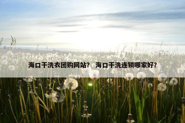海口干洗衣团购网站？ 海口干洗连锁哪家好？
