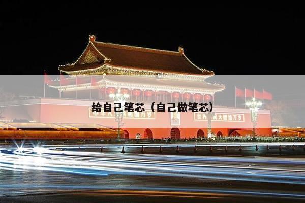给自己笔芯（自己做笔芯）