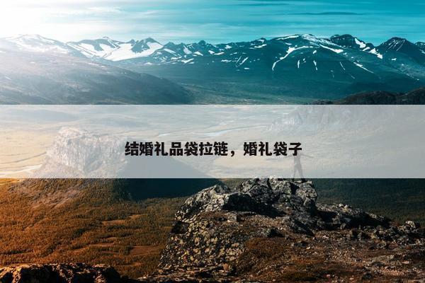 结婚礼品袋拉链，婚礼袋子