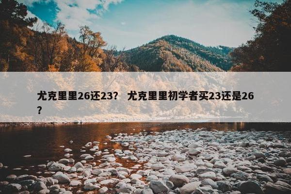 尤克里里26还23？ 尤克里里初学者买23还是26？