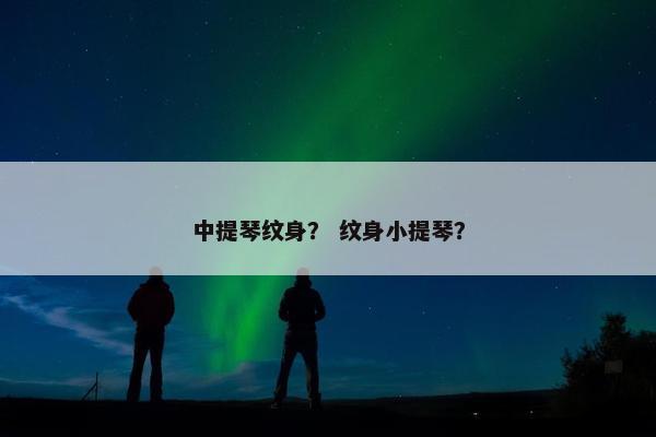 中提琴纹身？ 纹身小提琴？