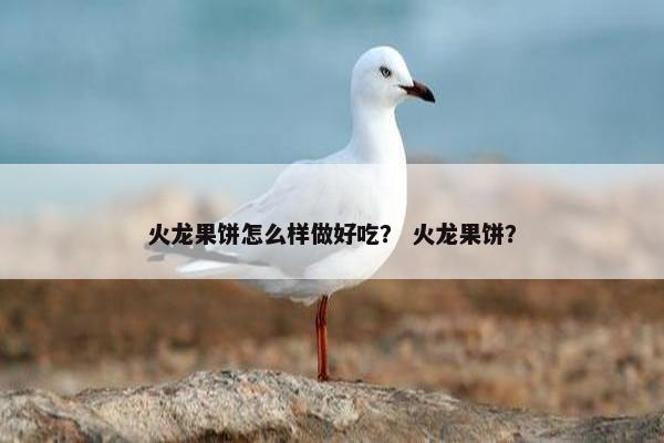 火龙果饼怎么样做好吃？ 火龙果饼？