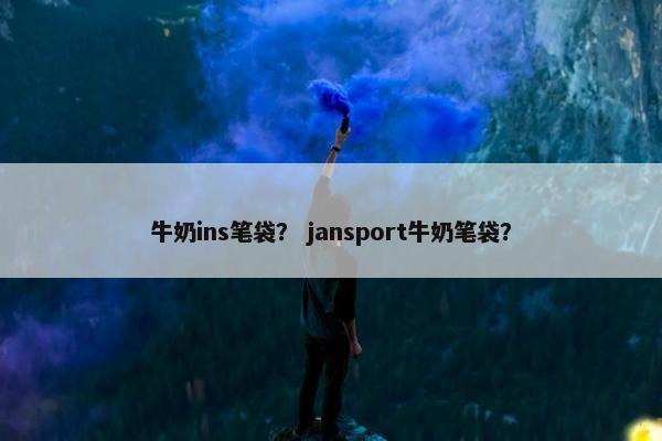 牛奶ins笔袋？ jansport牛奶笔袋？