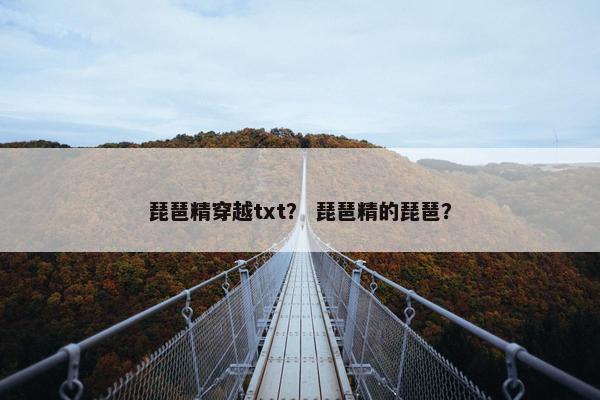 琵琶精穿越txt？ 琵琶精的琵琶？