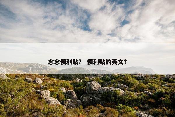 念念便利贴？ 便利贴的英文？