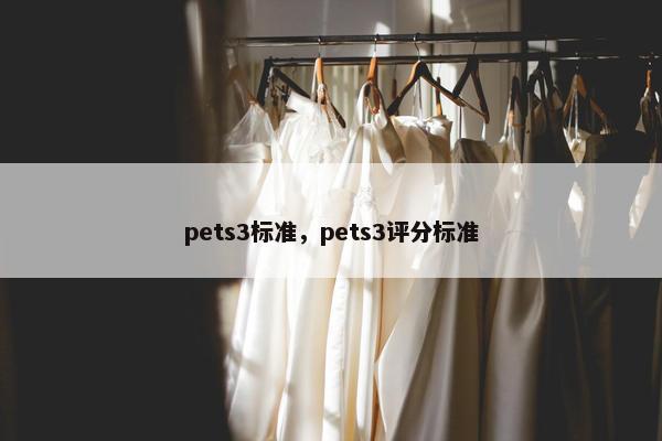pets3标准，pets3评分标准