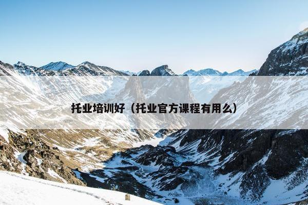 托业培训好（托业官方课程有用么）