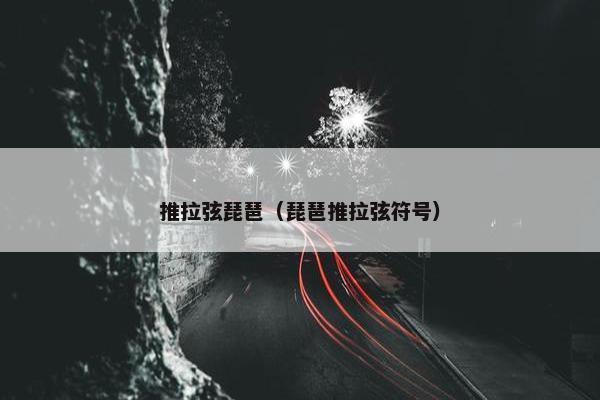 推拉弦琵琶（琵琶推拉弦符号）