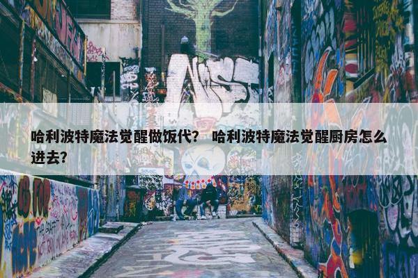 哈利波特魔法觉醒做饭代？ 哈利波特魔法觉醒厨房怎么进去？